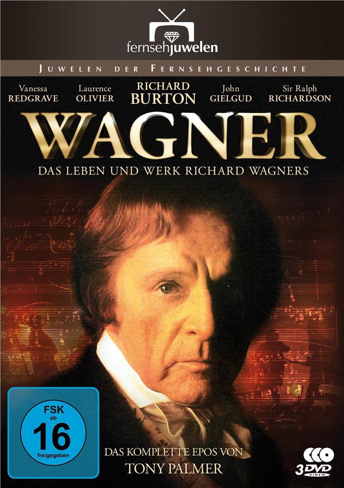 Wagner - Das Leben und Werk Richard Wagners - Die komplette Miniserie Fernsehjuwelen, 3 DVDs