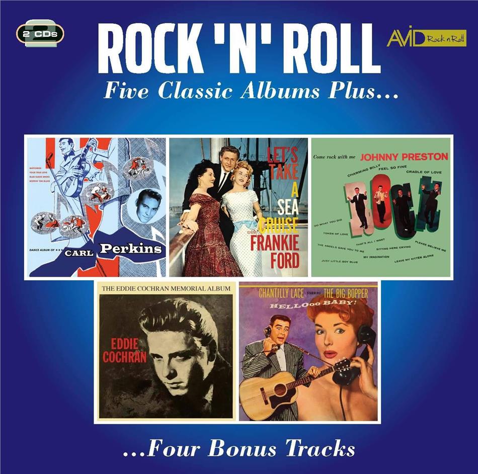 Eddie Cochran, Carl Perkins, Johnny Preston, Frankie Ford & Big Bopper - Rock N Roll - Five Classic Albums Plus 2 CDs