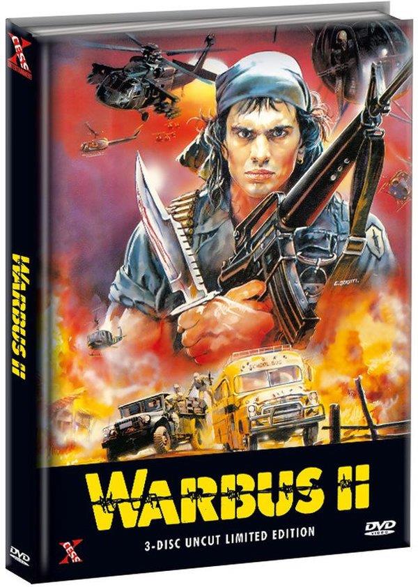 Warbus 2 (1989) Triple War Pack, Limited Edition, Mediabook, Uncut, 3 DVDs