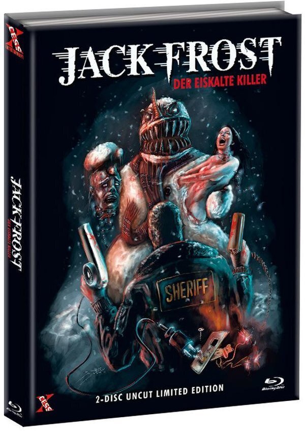 Jack Frost - Der eiskalte Killer (1997) Cover B, Édition Limitée, Mediabook, Uncut, Blu-ray + DVD