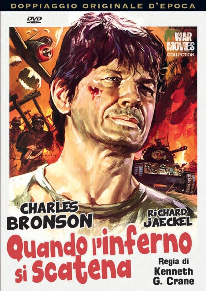 Quando l'inferno si scatena (1958) Doppiaggio Originale D'epoca, War Movies Collection, n/b
