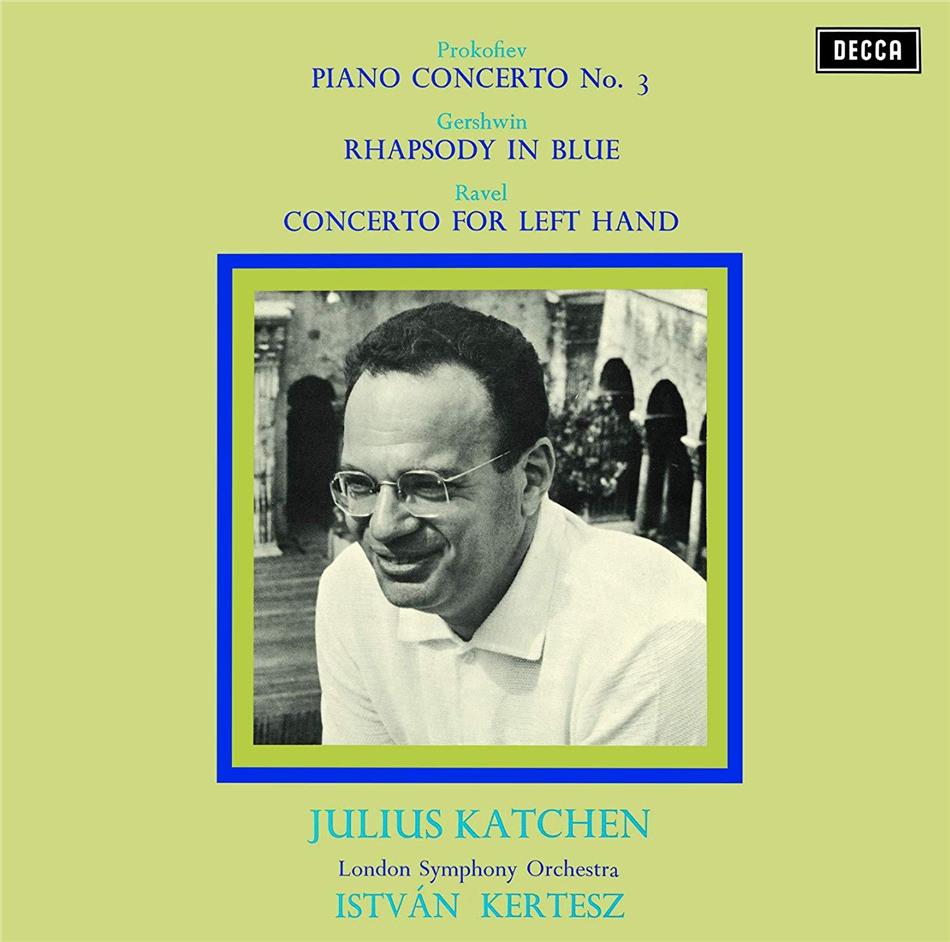 Serge Prokofieff (1891-1953), George Gershwin (1898-1937), Maurice Ravel (1875-1937), Istvan Kertesz, Julius Katchen, … - Piano Concerto No. 3, Rhapsody in Blue, Concerto For The Left Hand Japan Edition