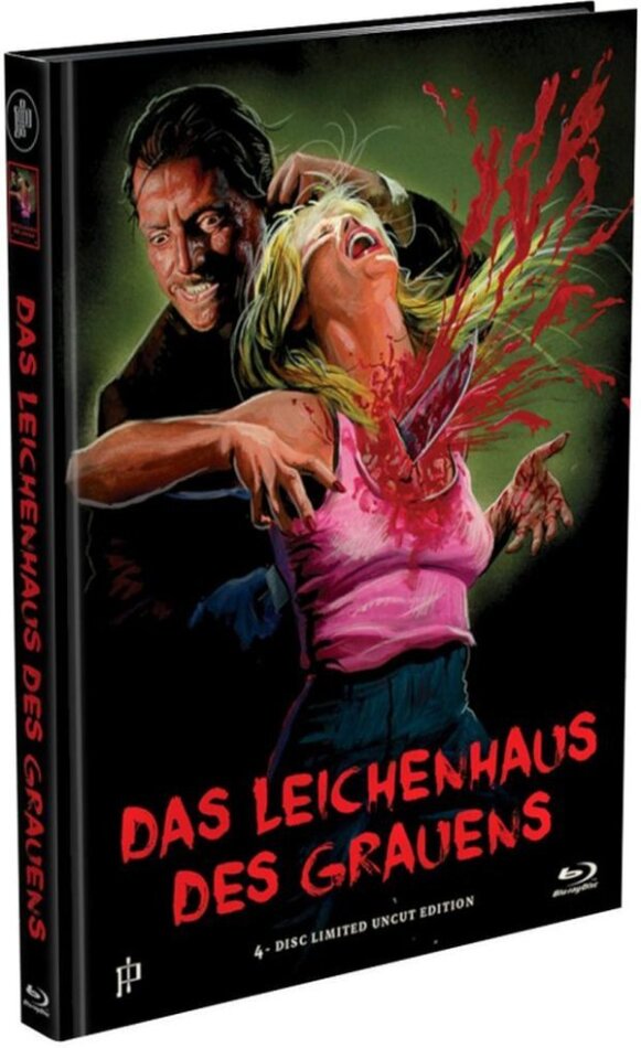 Das Leichenhaus des Grauens (1988) Cover B, Limited Edition, Mediabook, Premium Edition, Uncut, 2 Blu-rays + 2 DVDs