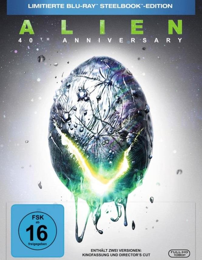 Alien (1979) 40th Anniversary Edition, Director's Cut, Kinoversion, Limited Edition, Steelbook