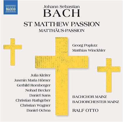 Johann Sebastian Bach (1685-1750), Ralf Otto, Bachorchester Mainz & Bachchor Mainz - St Matthew Passion - Matth&auml;us-Passion (3 CDs)