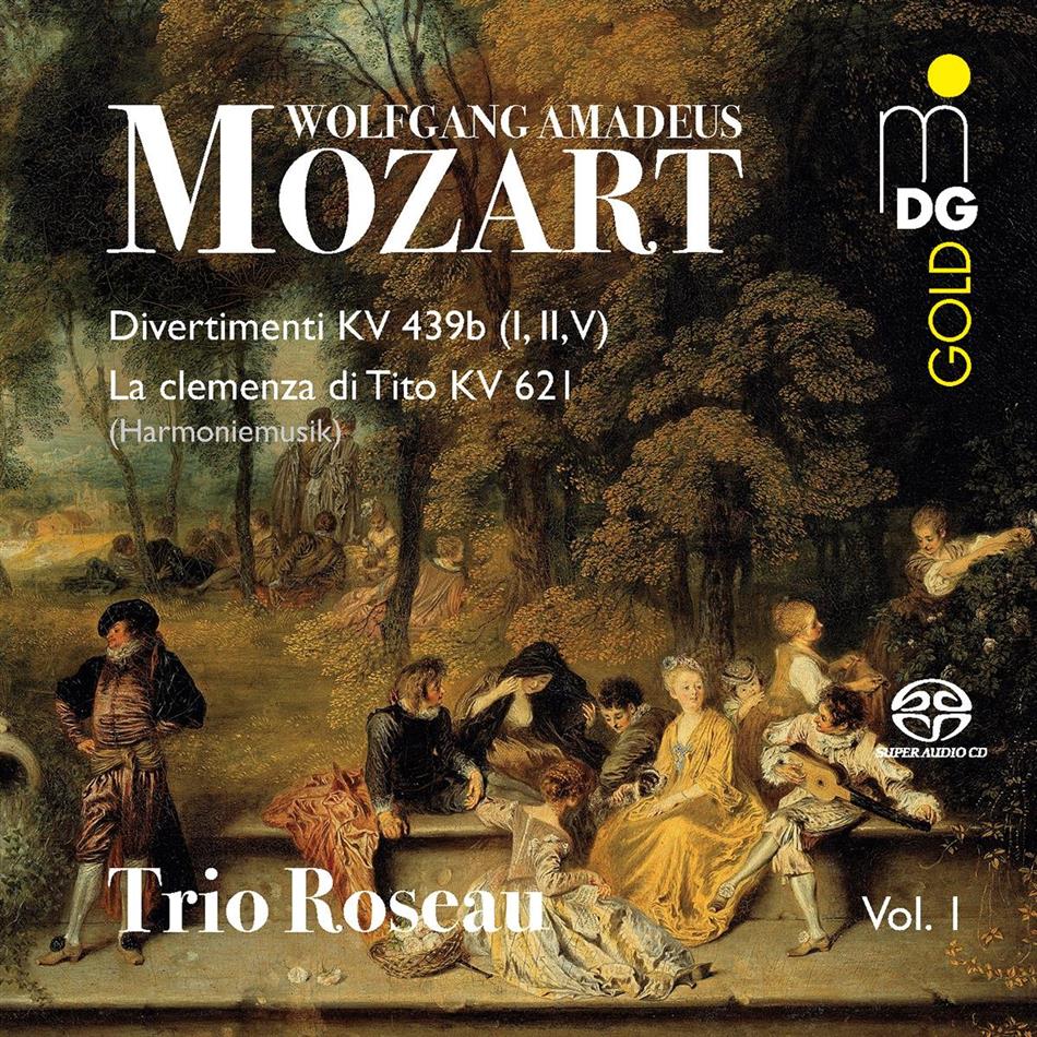 Trio Roseau & Wolfgang Amadeus Mozart (1756-1791) - Divertimenti KV 439b Nr. 1,2,5 Hybrid SACD