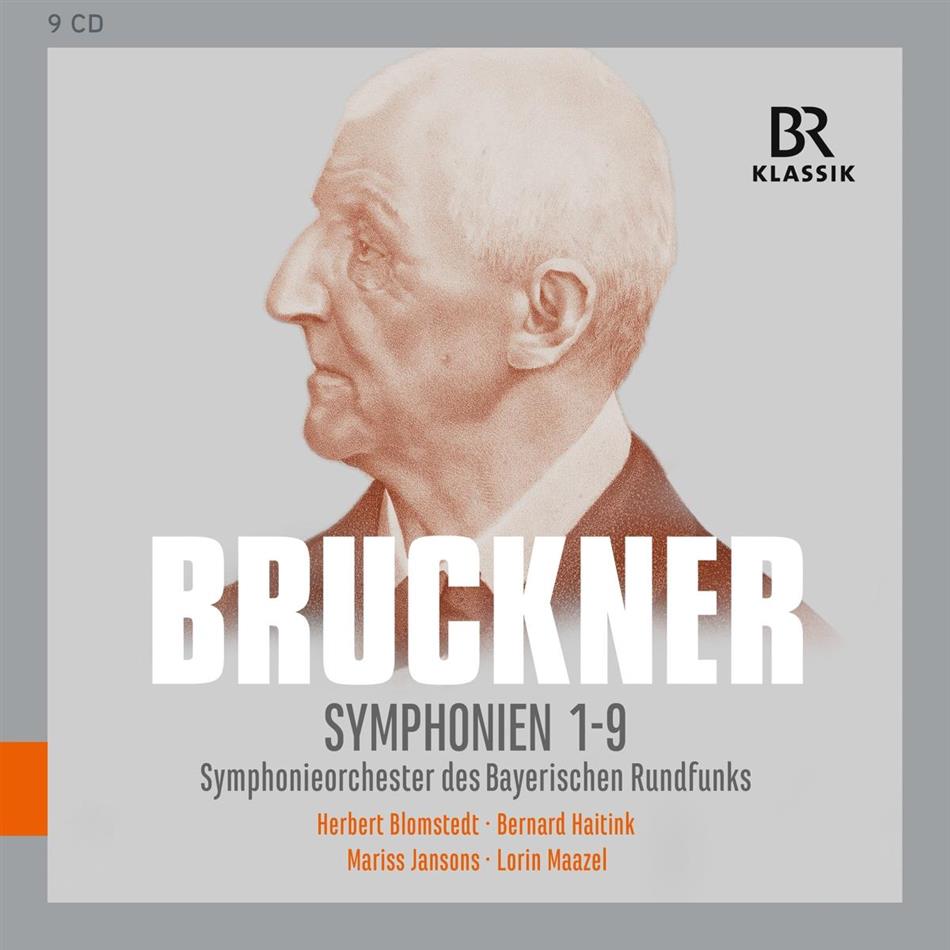 Anton Bruckner (1824-1896), Mariss Jansons, Bernard Haitink & Lorin Maazel - Symphonien Nr. 1-9 9 CDs