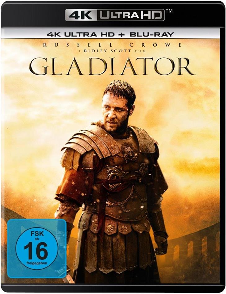 Gladiator (2000) Extended Edition, Cinema Version, 4K Ultra HD + Blu-ray