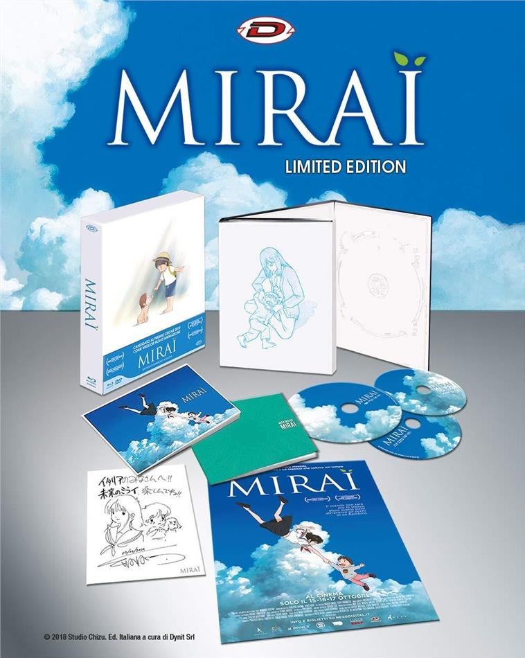 Mirai (2018) Limited Edition, 2 Blu-rays + DVD
