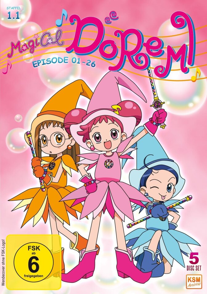 Magical Doremi - Staffel 1.1 - Episode 1-26 Neuauflage, 5 DVDs