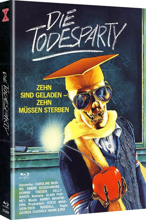 Die Todesparty (1986) Cover A, Limited Edition, Mediabook, Uncut, Blu-ray + DVD