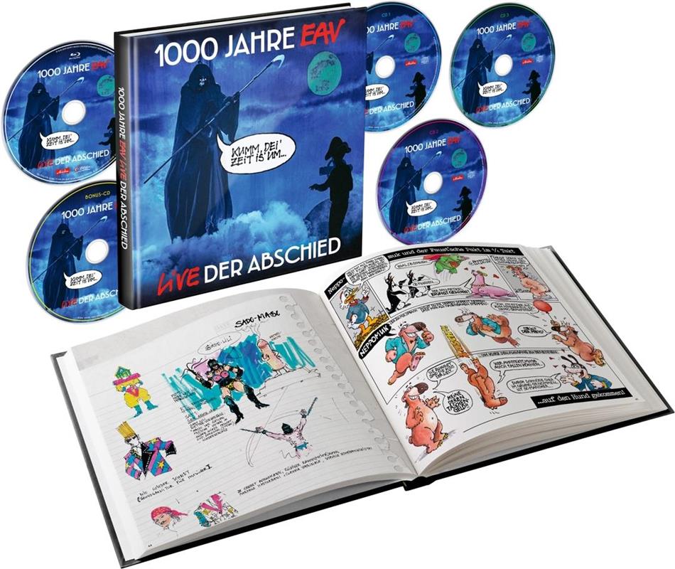 Erste Allgemeine Verunsicherung (EAV) - 1000 Jahre Eav Live - Der Abschied Boxset, 5 CD