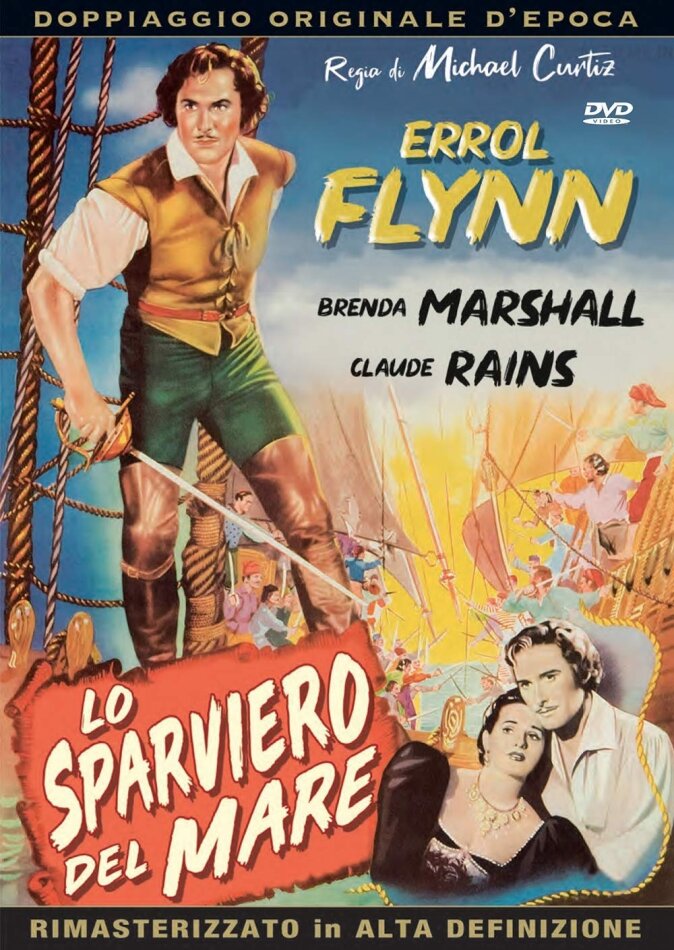 Lo sparviero del mare (1940) Doppiaggio Originale D'epoca, HD-Remastered, n/b