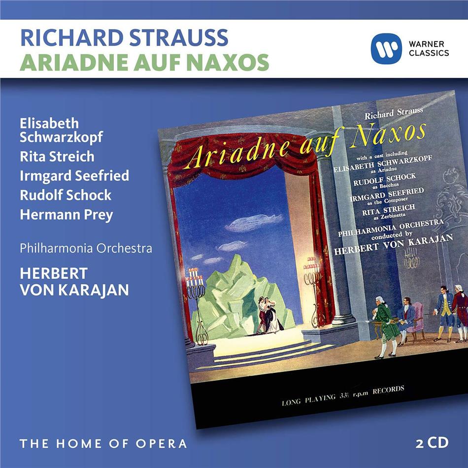 Richard Strauss (1864-1949), Herbert von Karajan, Elisabeth Schwarzkopf, Rita Streich, … - Ariadne Auf Naxos 2 CDs