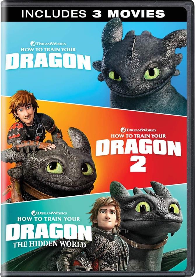 How To Train Your Dragon 1-3 3 DVDs