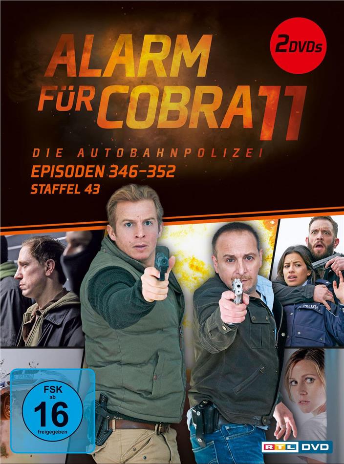 Alarm für Cobra 11 - Staffel 43: Episoden 346 - 352 2 DVDs