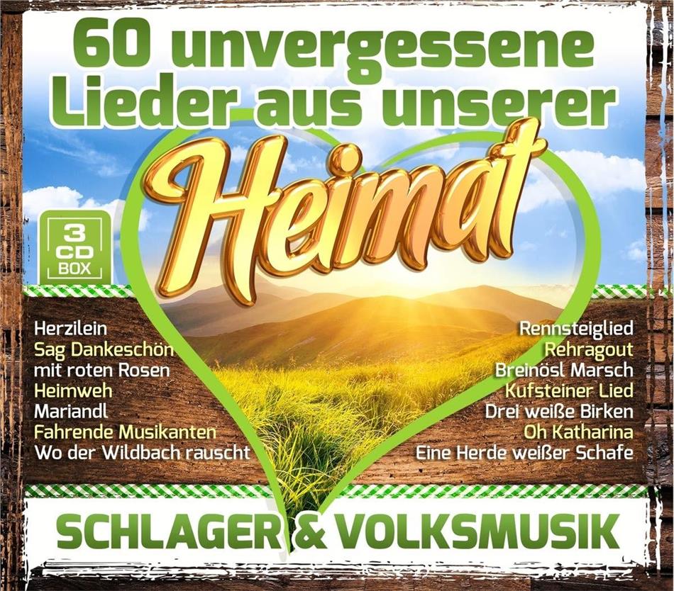 60 unvergessene Lieder aus unserer Heimat 3 CDs