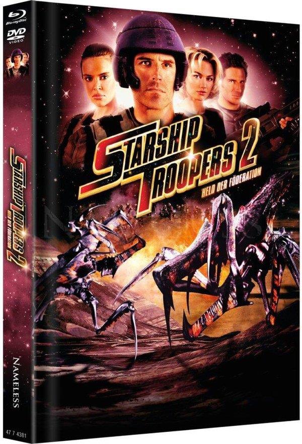 Starship Trooper 2 (2004) Cover C, Edizione Limitata, Mediabook, Blu-ray + DVD