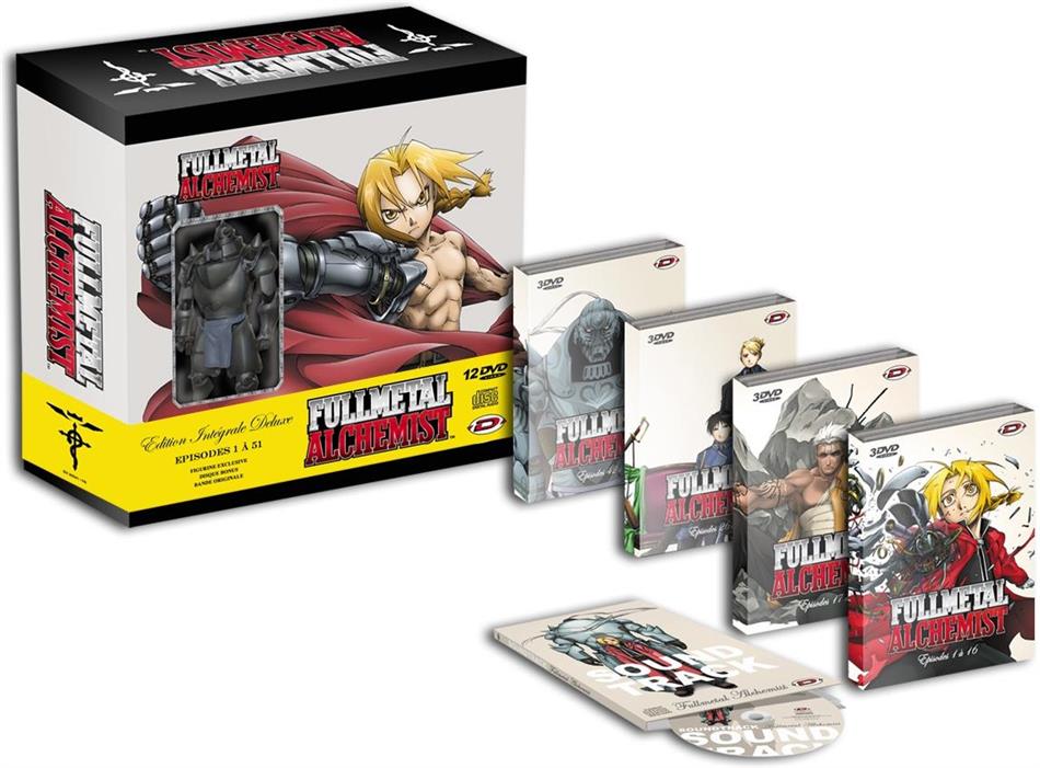 Fullmetal Alchemist - Edition Intégrale with Figurine, Deluxe Edition, 12 DVDs