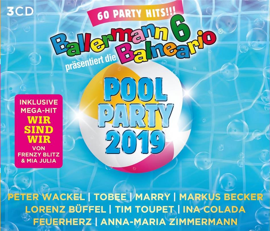 Ballermann 6 Balneario - Die Pool Party 2019 3 CDs