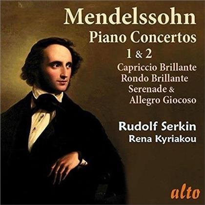 Felix Mendelssohn-Bartholdy (1809-1847), Eug&egrave;ne Ormandy, Rudolf Serkin, Rena Kyriakou & Philadelphia Orchestra - Klavierkonzerte 1 & 2