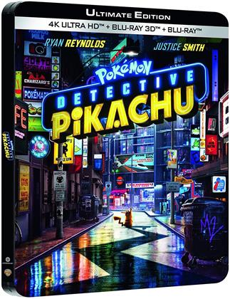 Detective Pikachu - Pokémon (2019) (Limited Edition, Steelbook, 4K Ultra HD + Blu-ray 3D + Blu-ray)