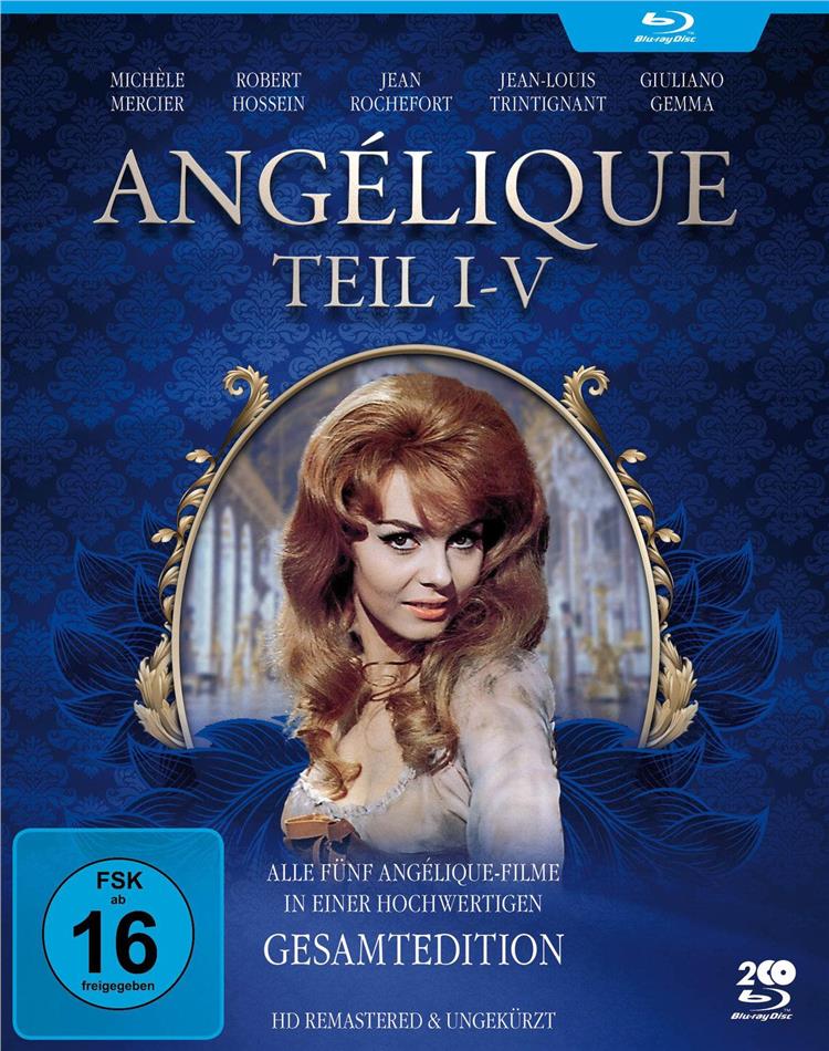 Angélique 1-5 Filmjuwelen, Remastered, 2 Blu-rays