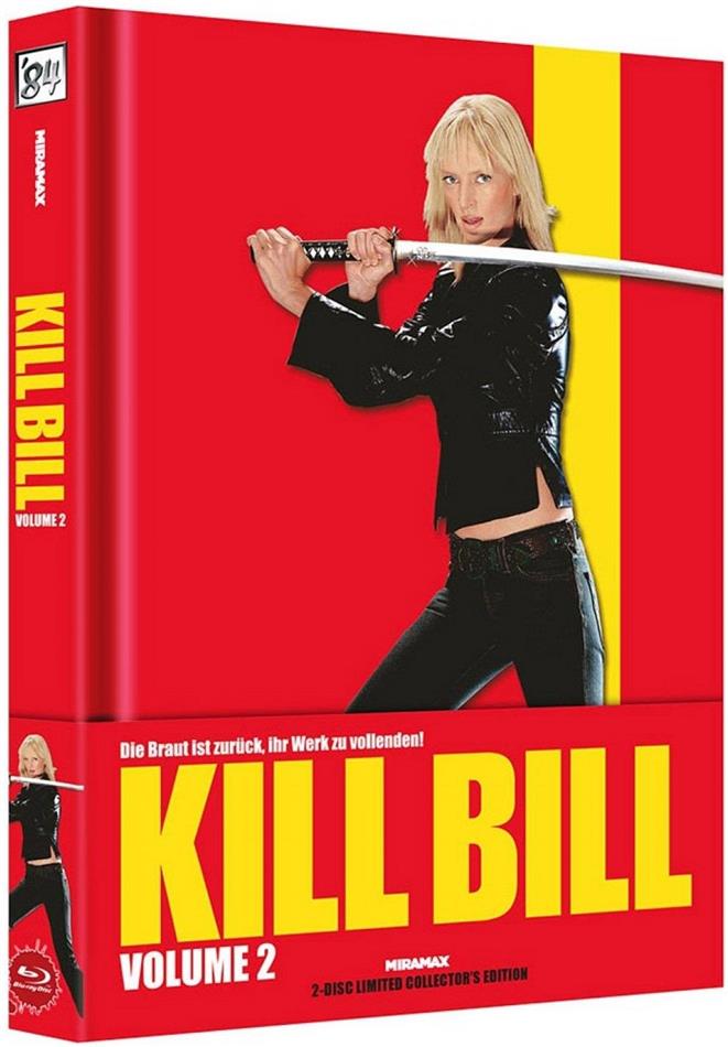 Kill Bill - Vol. 2 (2004) Wattiert, Cover A, Collector's Edition Limitata, Mediabook, Blu-ray + DVD