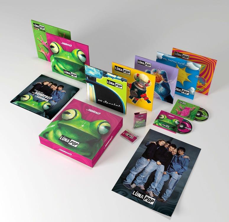Lunapop - Squerez? Super Deluxe Anniversary Edition, 12 CDs + 4 LPs + Audio cassette + Book