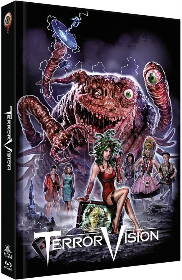 Terror Vision (1986) Cover B, Limited Collector's Edition, Mediabook, Blu-ray + DVD