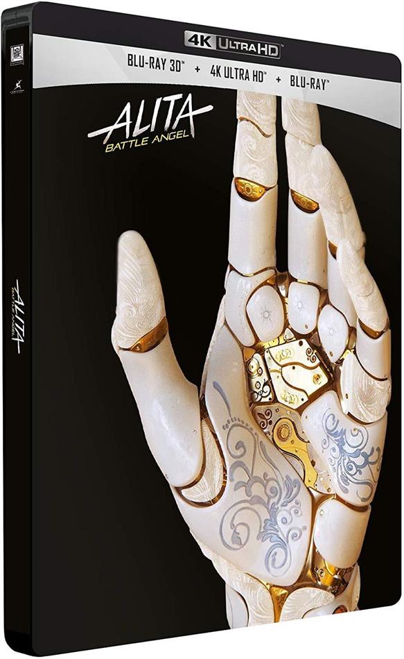 Alita: Battle Angel (2018) Édition Limitée, Steelbook, 4K Ultra HD + Blu-ray 3D + Blu-ray