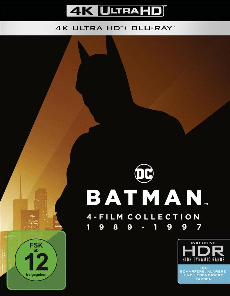 Batman 1989-1997 4 4K Ultra HDs + 4 Blu-rays