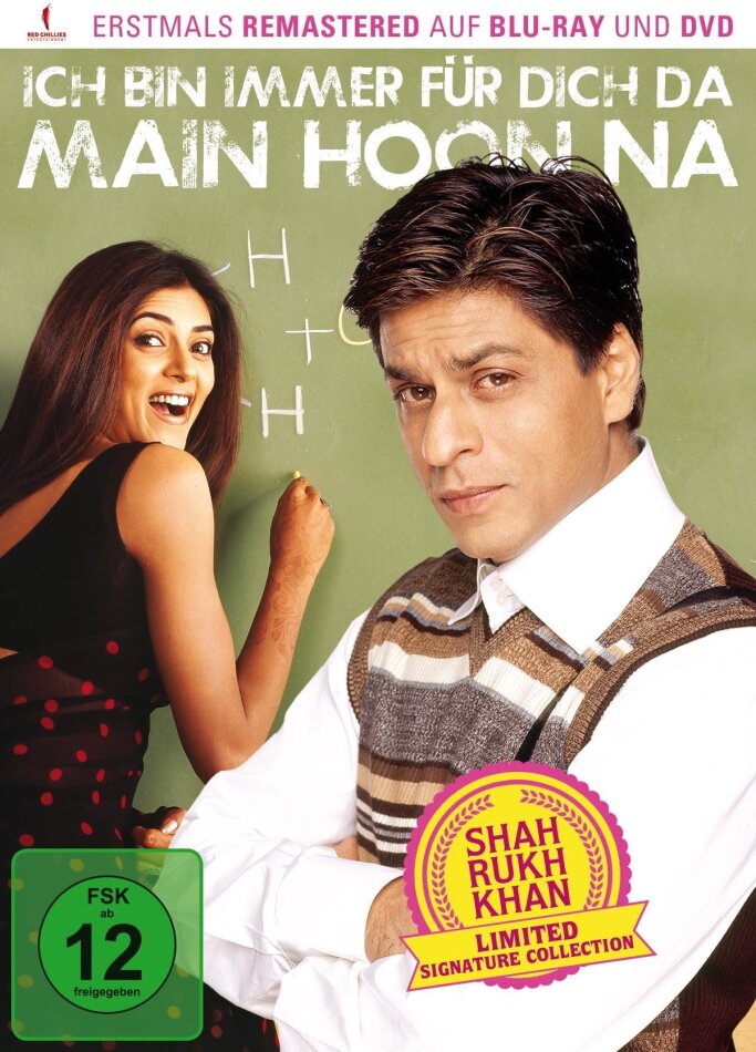 Ich bin immer für dich da – Main Hoon Na (2004) Shah Rukh Khan Signature Collection, Limited Edition, Remastered, Blu-ray + DVD