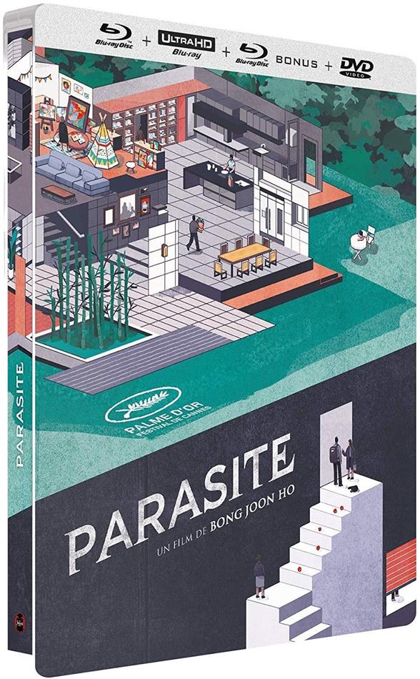 Parasite (2019) Édition Limitée, Steelbook, 4K Ultra HD + 2 Blu-ray + DVD