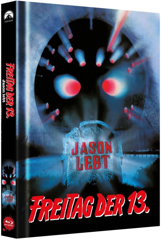 Freitag der 13. - Teil 6 - Jason lebt (1986) Cover B, Limited Collector's Edition, Mediabook