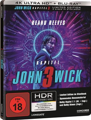 John Wick 3 - Parabellum (2019) (Limited Edition, Steelbook, 4K Ultra HD + Blu-ray)