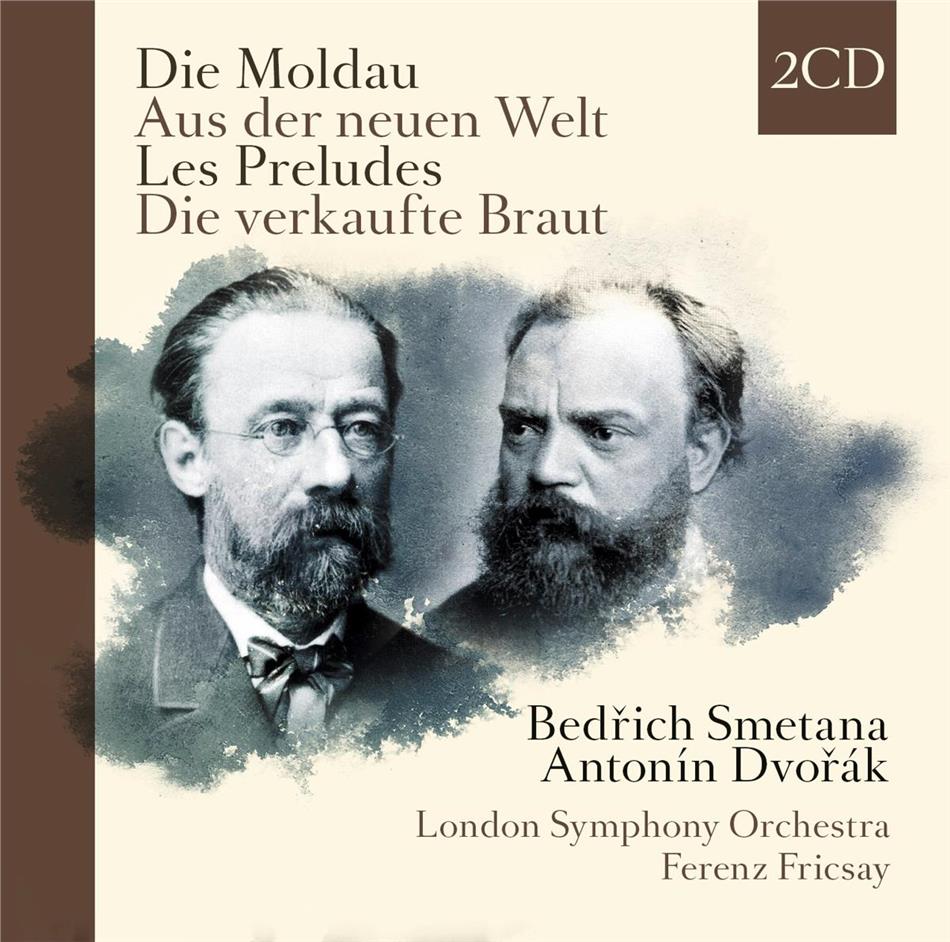 Friedrich Smetana (1824-1884), Ferenc Fricsay & The London Symphony Orchestra - Aus der neuen Welt, Die Moldau - Mein Vaterland - Die verkaufte Braut, Les Preludes Zyx Classics, 2 CD