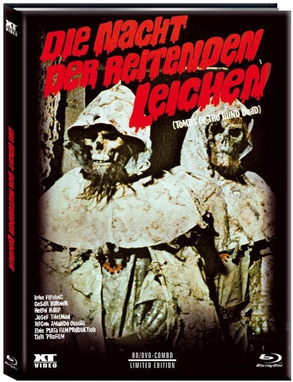 Die Nacht der reitenden Leichen Wattiert, Limited Edition, Mediabook, 4 Blu-rays