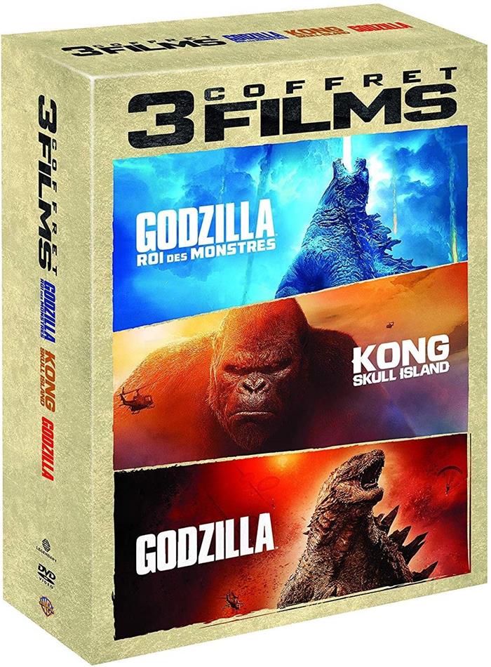 Godzilla / Godzilla 2 - Roi des Monstres / Kong : Skull Island 3 DVDs