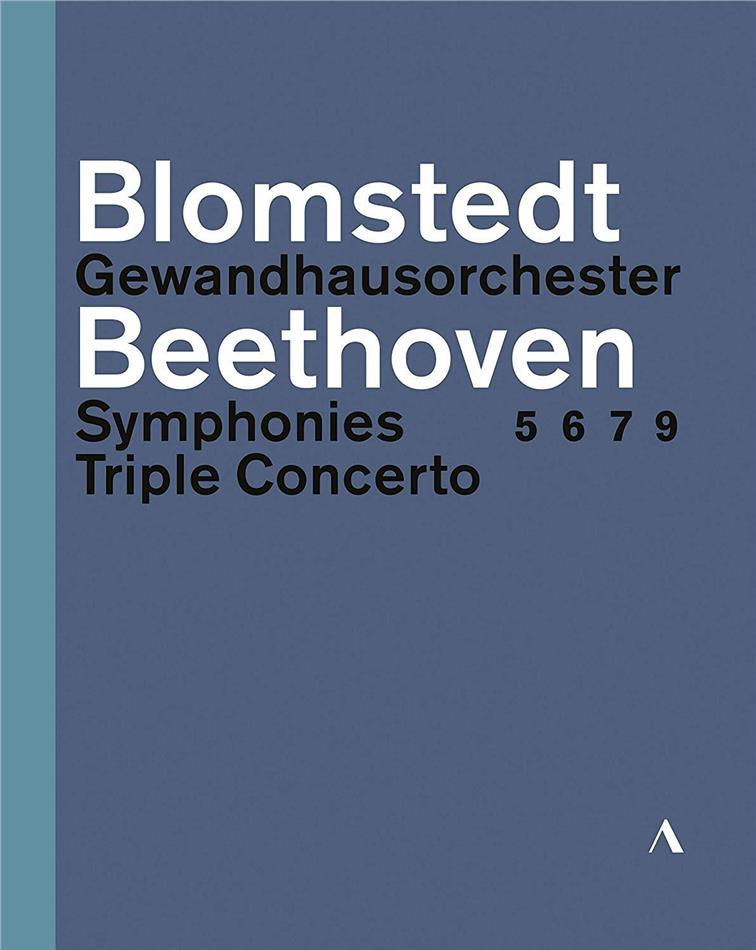 Gewandhaus Orchester Leipzig, Herbert Blomstedt & Isabelle Faust - Beethoven - Symphonies 5, 6, 7, 9 / Triple Concerto Accentus Music, 3 Blu-ray
