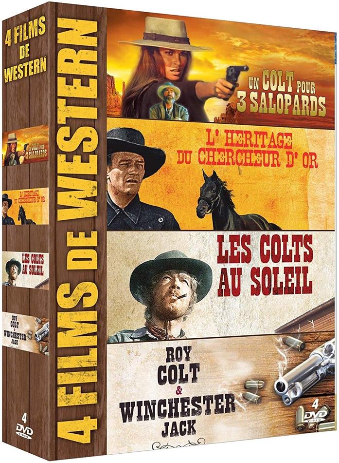 4 Films de Western - Un colt pour 3 salopards / L'héritage du chercheur d'or / Les colts au soleil / Roy Colt & Winchester Jack 4 DVD