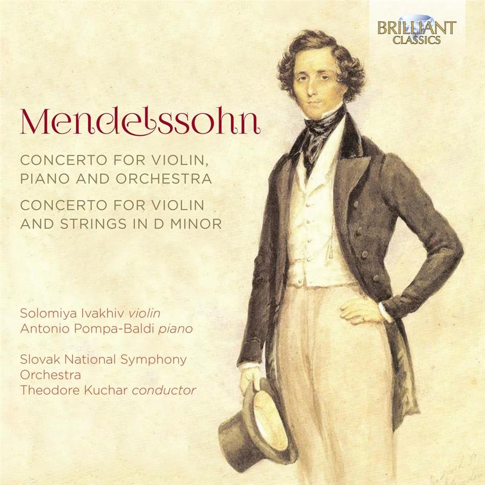 Theodore Kuchar, The Slovak National Symphony Orchestra & Felix Mendelssohn-Bartholdy (1809-1847) - Concerto For Violin, Piano & Orchestra