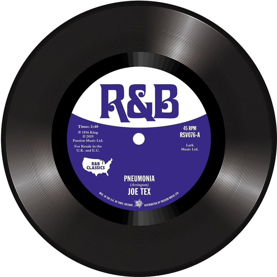 Little Willie John & Joe Tex - Pneumonia / Fever 7" Single