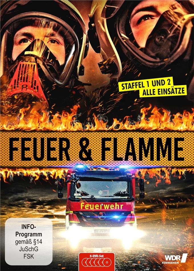 Feuer und Flamme - Mit Feuerwehrmännern im Einsatz - Staffel 1 + 2 6 DVD