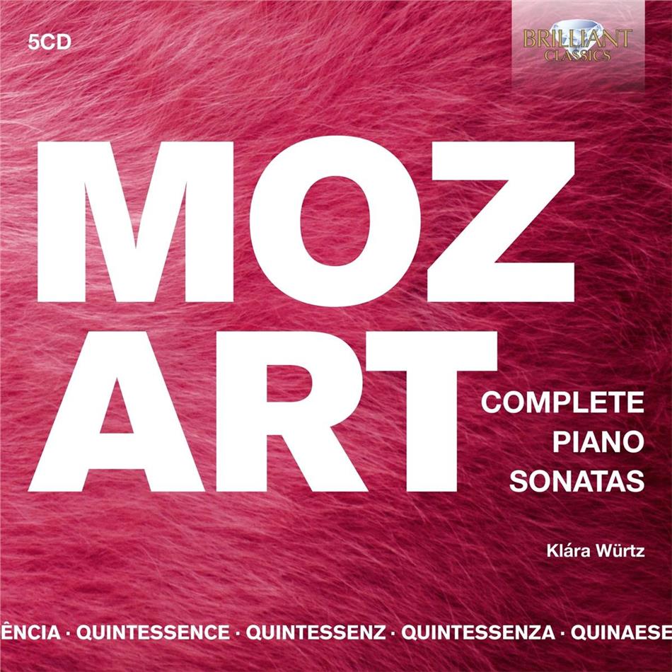 Wolfgang Amadeus Mozart (1756-1791) & Klára Würtz - Complete Piano Sonatas Quintessence, 5 CDs