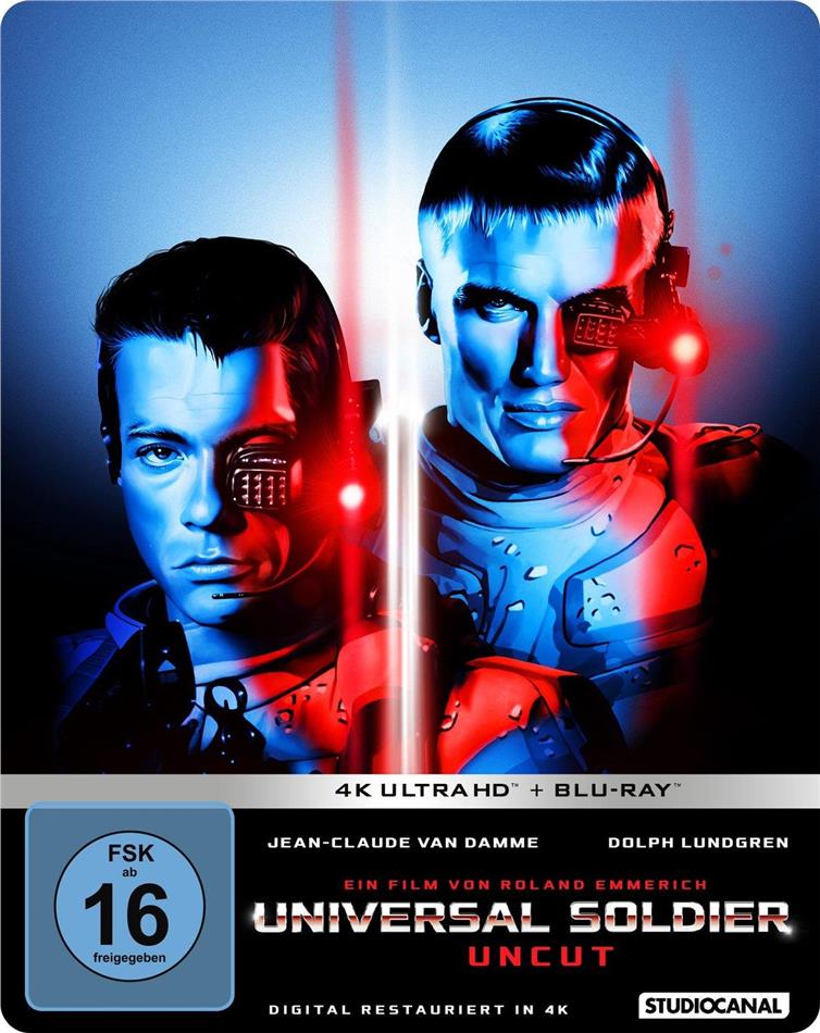 Universal Soldier (1992) Édition Limitée, Steelbook, Uncut, 4K Ultra HD + Blu-ray