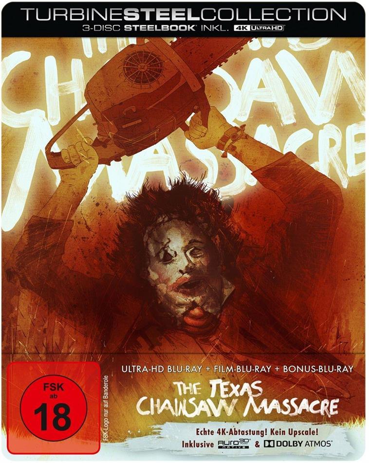 The Texas Chainsaw Massacre (1974) Turbine Steel Collection, Limited Edition, Steelbook, 4K Ultra HD + 2 Blu-rays