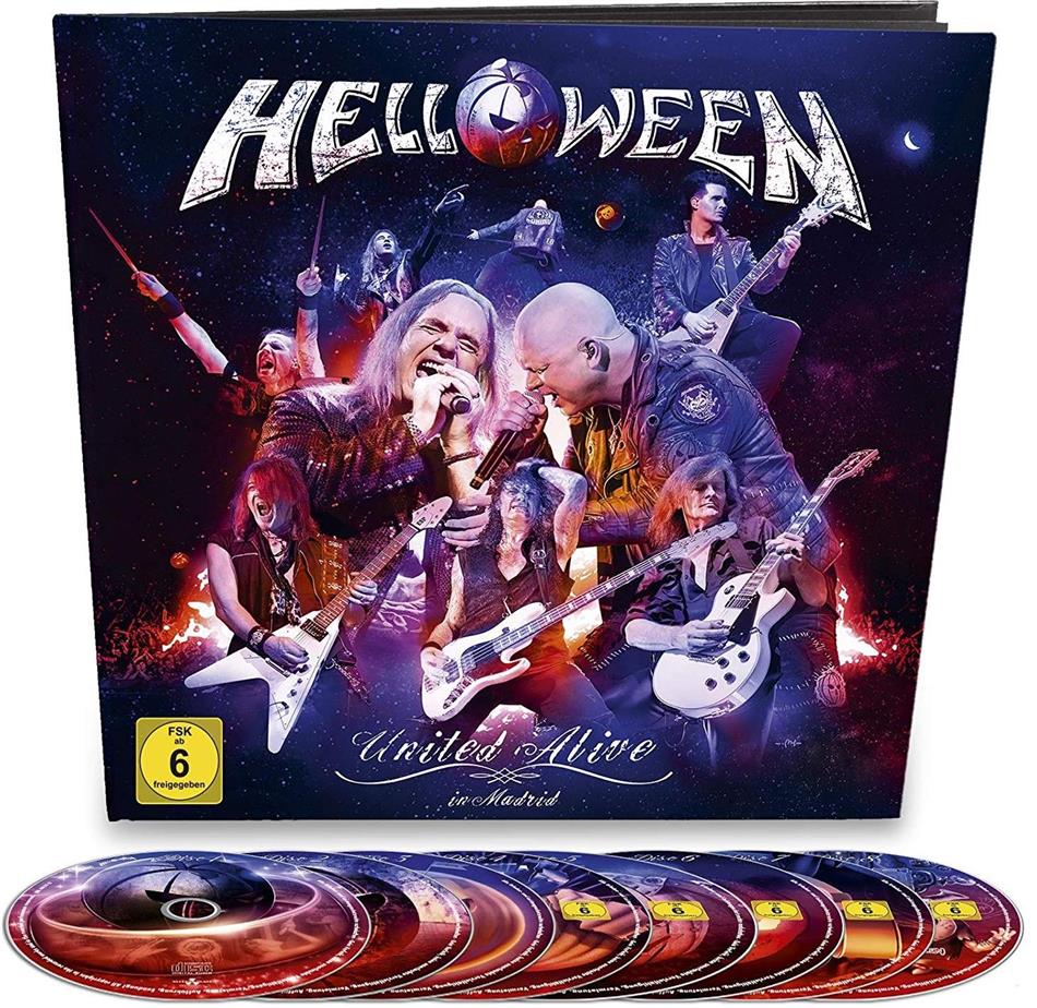 Helloween - United Alive Earbook, 2 Blu-rays + 3 DVDs + 3 CDs