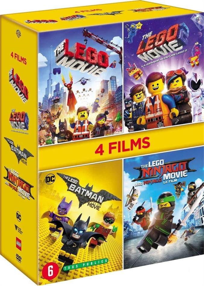 The LEGO Movie 1 & 2 / The LEGO Batman Movie / The LEGO Ninjago Movie 4 DVDs