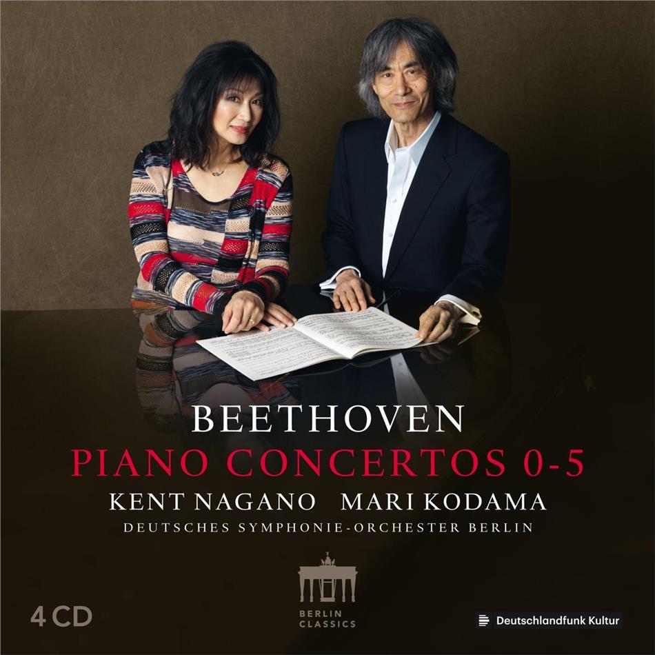 Ludwig van Beethoven (1770-1827), Kent Nagano, Mari Kodama & Deutsches Symphonie-Orchester Berlin - Piano Concerts 0-5 4 CDs